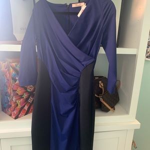 Blue and Black Dress